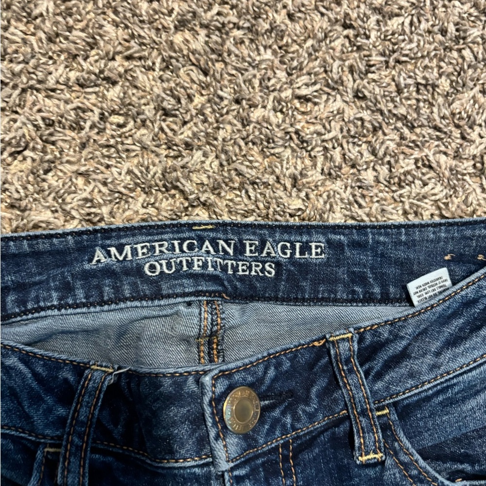 American Eagle Outfitters Women's Skinny Jeans - Medium Blue - Picture 3 of 9